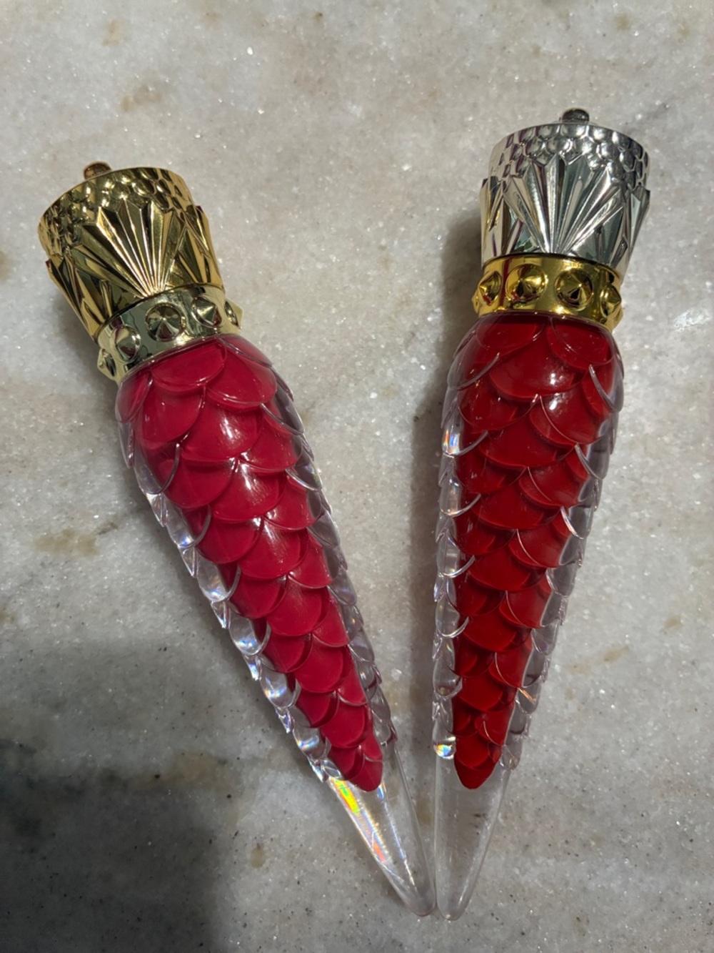 2 full size louboutin lip lacquers